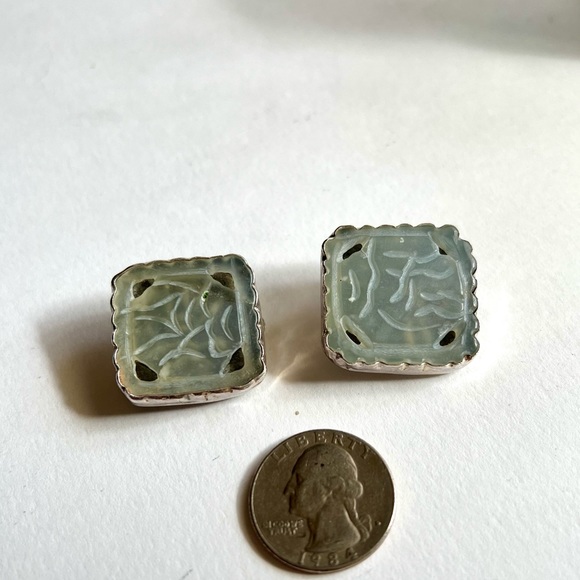 Rare VTG Joan Slifka Sterling Clip On Earrings - Picture 3 of 5